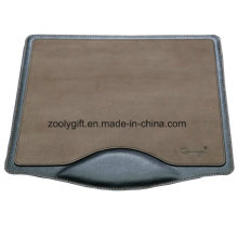 Design personalizado PU couro Mousepad com logotipo com escrever resto